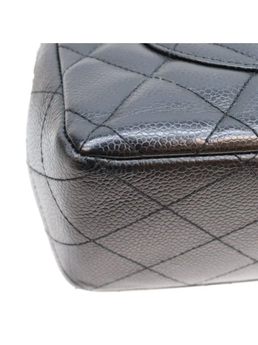Chanel Black Caviar Single Maxi Quilted 30 Shoulder Bag